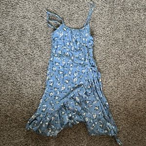 Beautiful blue dress with flowers